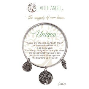 Earth Angel Bracelet - Unique Design, Antique Silver